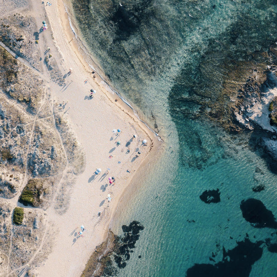 foto drone spiaggia samesa longa sardegna beat fly