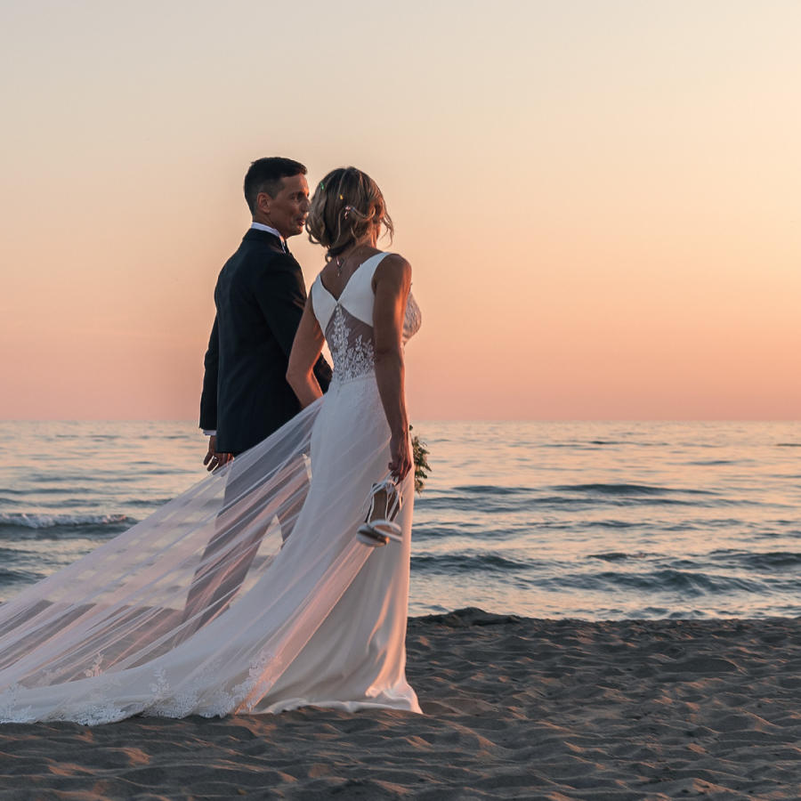 beat fly servizio fotografico per matrimoni sulla spiaggia fregene