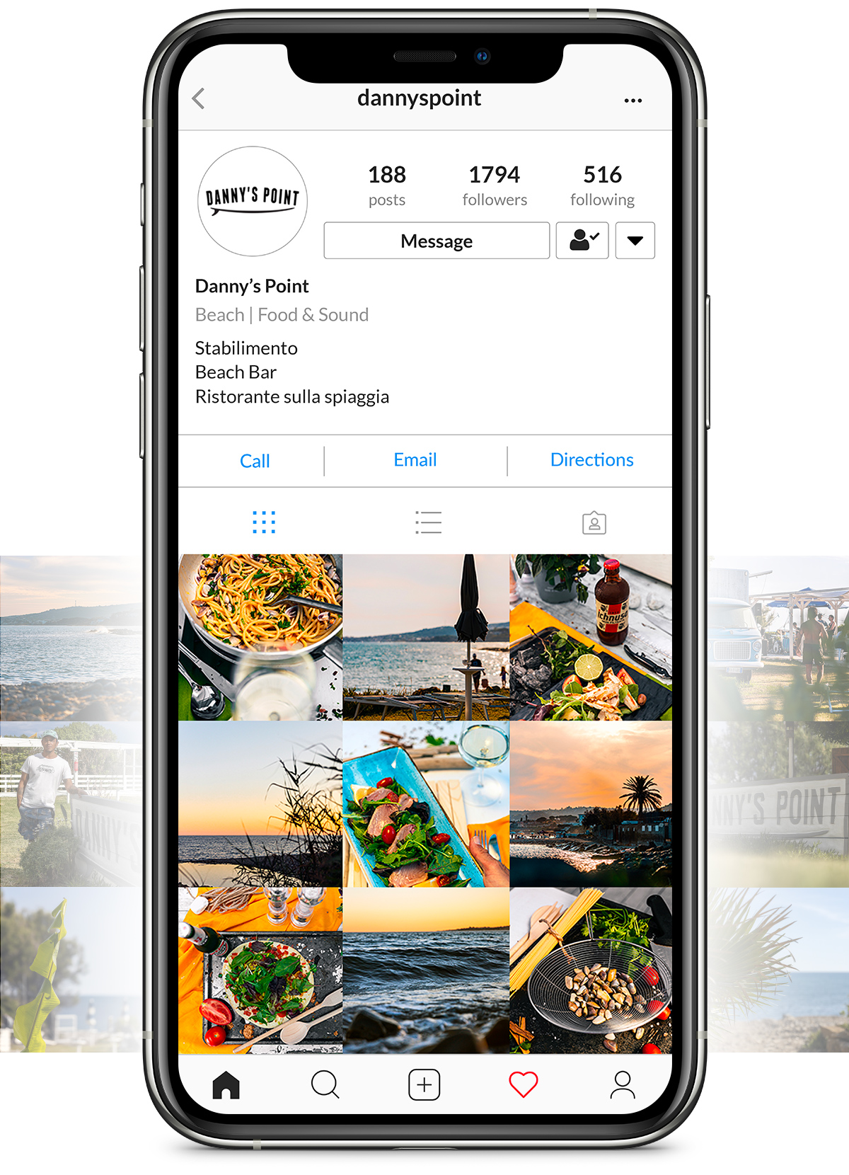 dannys point instagram content marketing